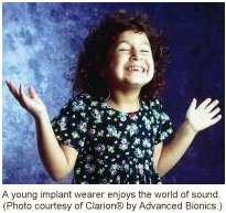 Young implant wearer